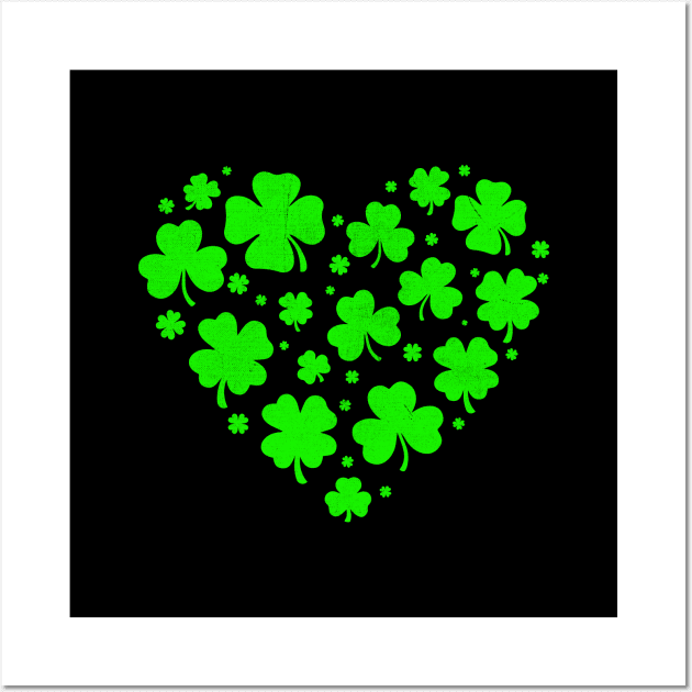 Shamrock Heart st patricks day lucky Irish Wall Art by TheDesignDepot